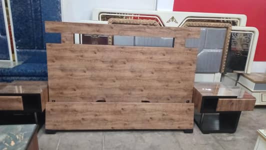 the simple wooden + sheet bed