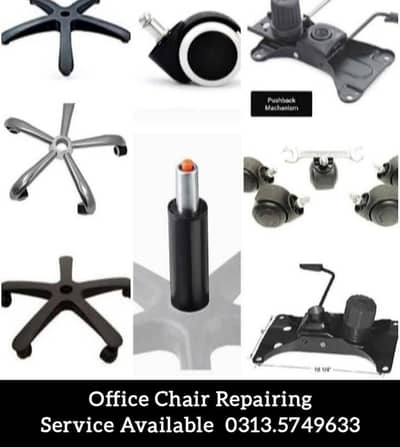 Office chair repairing expert all spare parts available 03135749633