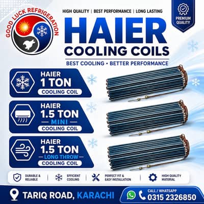 Genuine Haier AC Cooling Coil 1 Ton | 1.5 Ton Mini & Long Throw