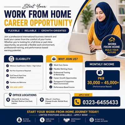 Work From Home Career Opportunity Work From Home Career Opportunity