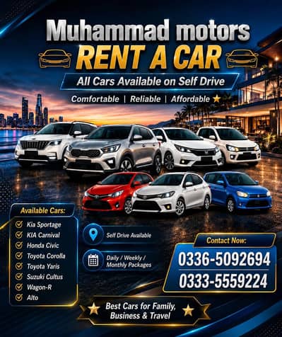 SELF Drive Rent A Car|KIA SPORTAGE|HONDA|TOYOTA