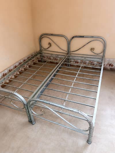luxury double iron bed 6×6 | heavy duty metal bed frame | excellent