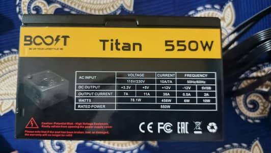 Boost titan 550w psu 1 month used
