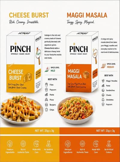 Order booker Required for pinch foods