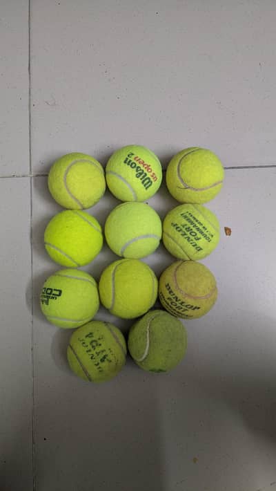11 tennis balls