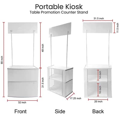 China kiosk plastic counter