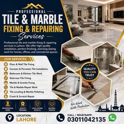 Tiles & marble work ,Floor & Wall Tile Fixing, Kitchen Tiles Work