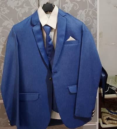 Shader Men's Navy Blue Coat Pant Suit Size 26