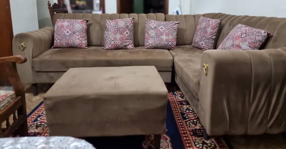 L-Shaped Sofa Set - Like New