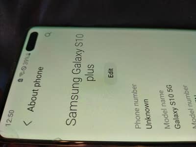 Samsung Galaxy S10 plus 5g cp I'd