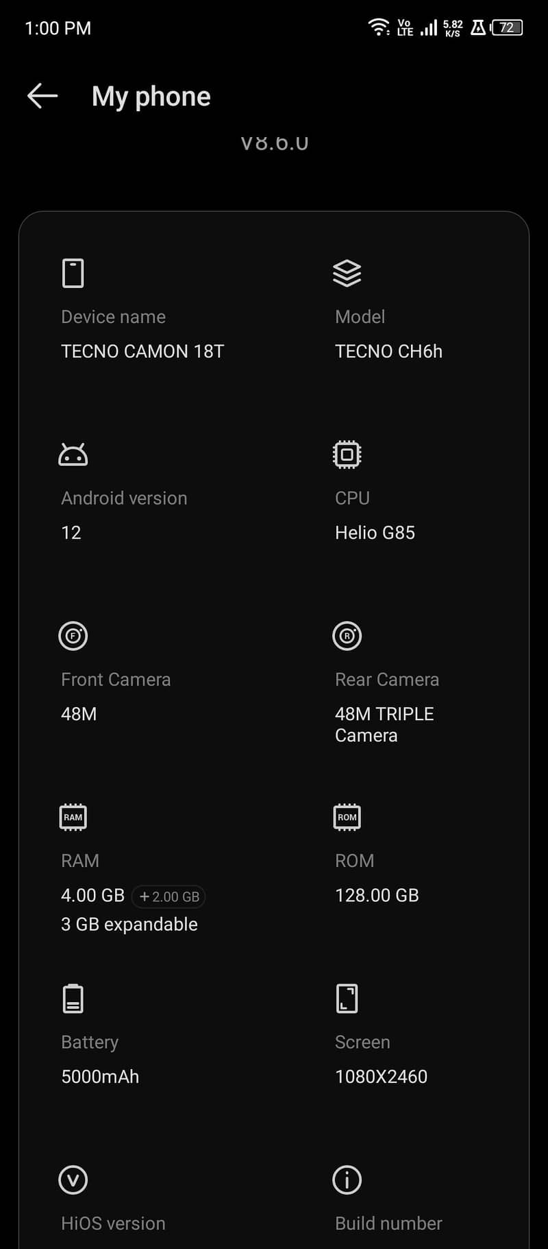 Tecno CAMON 18T 6