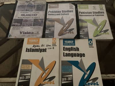 O level islamiat book and Pakistan studies eng isl redspot past papers