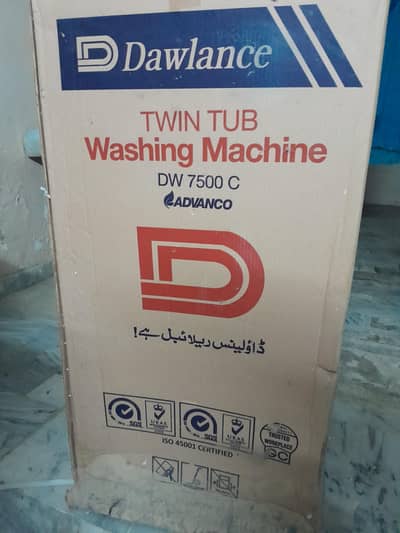 Dawlance twin wahing machine for sale box pack