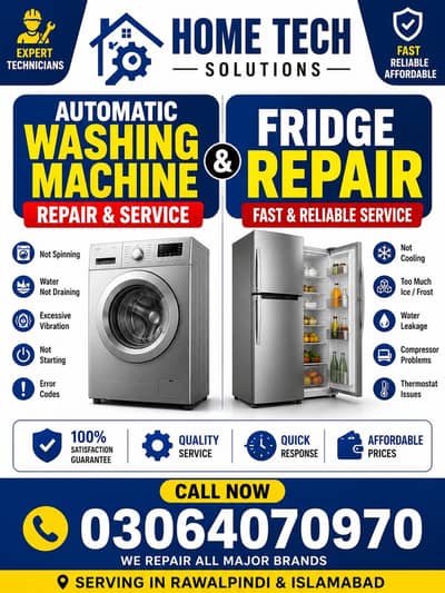 Automatic Washing Machine Repair and Fridge , freezer Repair Services