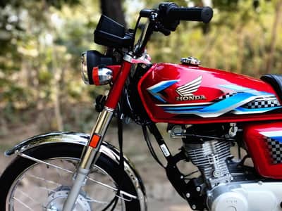 Honda CG 125 2024 Model RED Febulus Condition  Gift For Lover