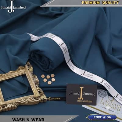 J. Junaid Jamshed Wash n Wear 4 Meter - COD