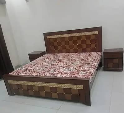 Double bed / bed set / wooden bed / bed / Furniture / king size bed