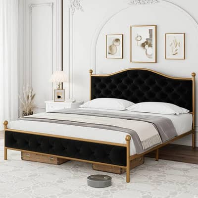 iron double bed / double bed / bed set / iron bed / bed / 03234175265
