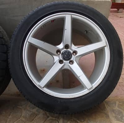 17 Inch Alloy Rims with Tyres | 215/55R17 | Good Condition