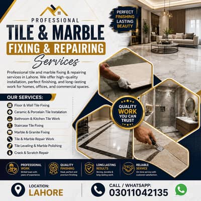Best tile fixer / Marble Tile Floor & Wall Tile fixing