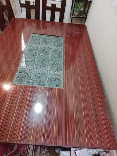 Furnish Wood Dining Table With 6 Chairs