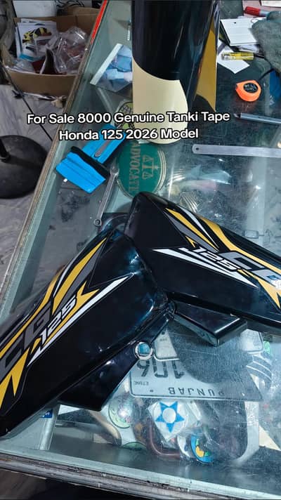 Tanki Tape geniun Honda 125 2026 model sticker