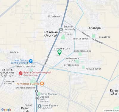 2 Kanal Residential Plot for Sale in Bolan Block Chinar Bagh Lahore