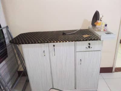 iron stand with storage
