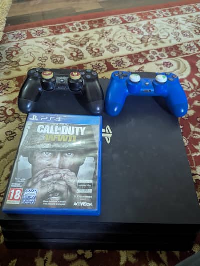 Playstation 4 Pro With 2 Original controllers with 1 terabyte storage