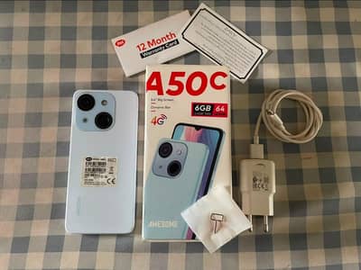 Itel A50C full box 4/64 in warranty