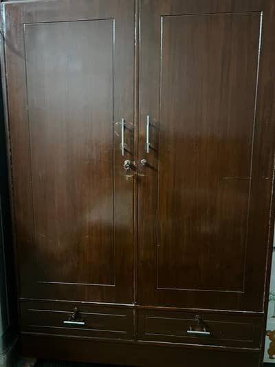wooden cupboard is available
