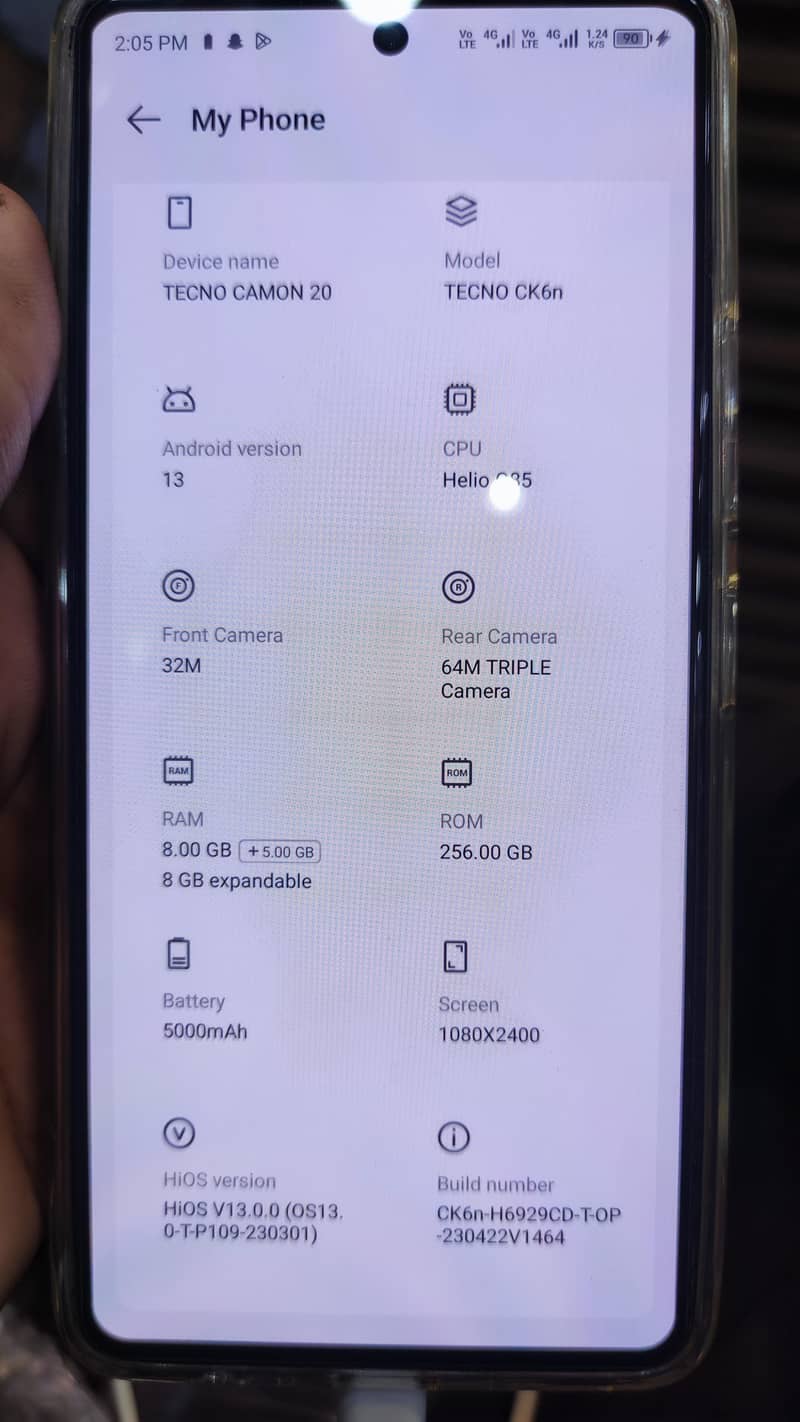 Tecno CAMON 20 4