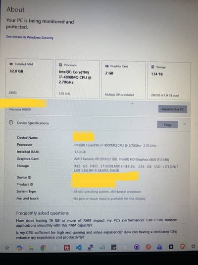 Dell Precision M6800