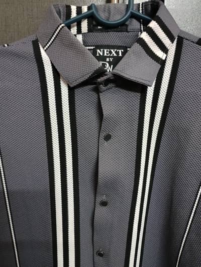 Premium Grey Striped Shirt Brand New
