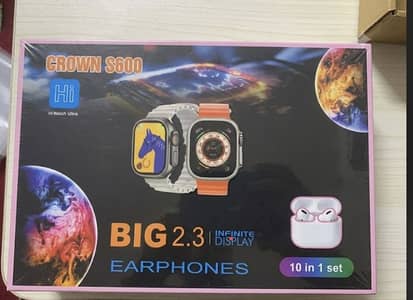 SMART WATCH  CROWN H80  WITH AIRBIRDS