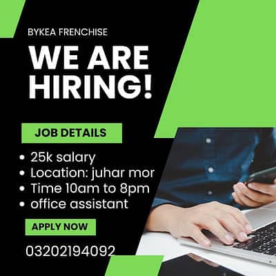 Customer Services Officer WhatsApp/Call: 0320-2194092