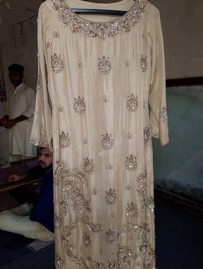 Hand made zari party wear dress