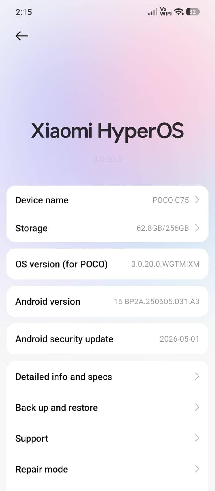 Xiaomi POCO C75 3