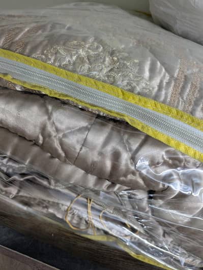 Bridal bedsheet with cushions
