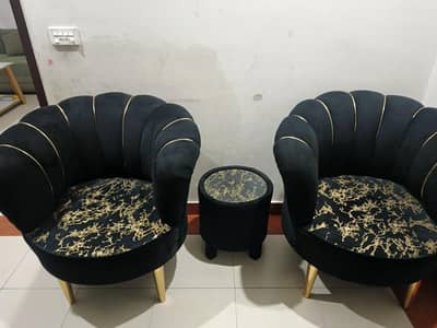 sofa chairs pair with table