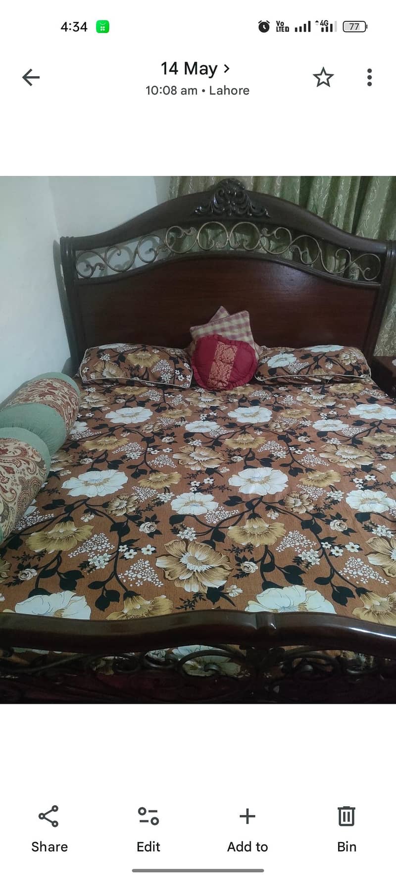 bed set with side table 2