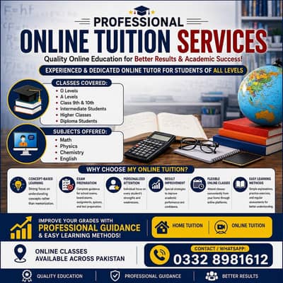 Professional Online Tuition Services – Expert Tutor for O/A Levels,
