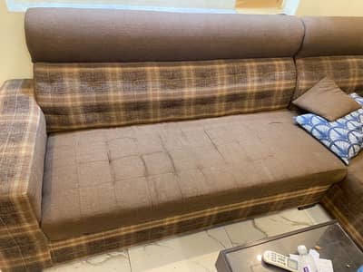 L shape sofa molty foam used in it very good condition