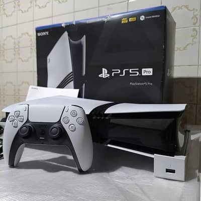 PS5 pro 2 controllers disc drive with box 5gm  My Whatsapp 03021585941