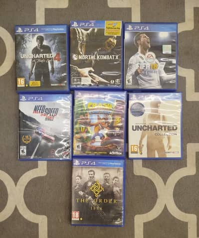 Playstation Mortal Combat X, FIFA 18, NFS Rivals, Crash Bandicoot more