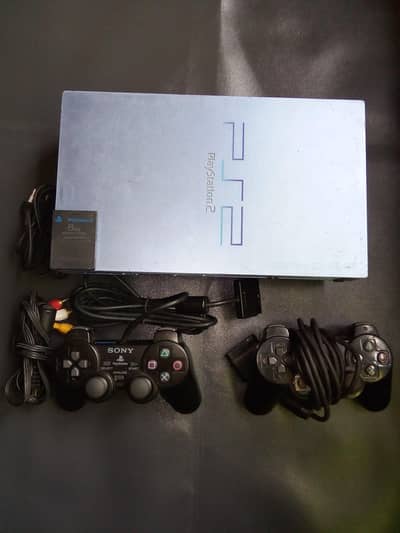 Ps2 Playstation 2 Limited Edition Aqua blue color With 1New Controller