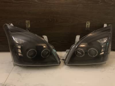 aftermarket eagle eyes dual projector led halo headlights- PRADO 120