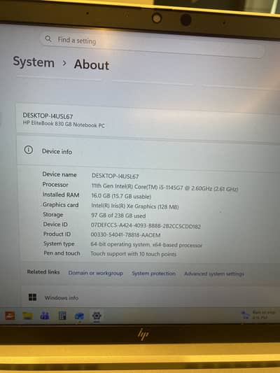 HP 11 Gen Intel