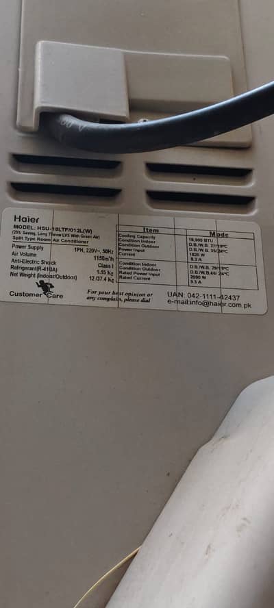 (Non invertor) Haier 1.5 ton