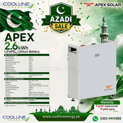 2.6KW Lithium Ion Battery / 25.6V 100Ahm Lethium Battery 8000 cycles